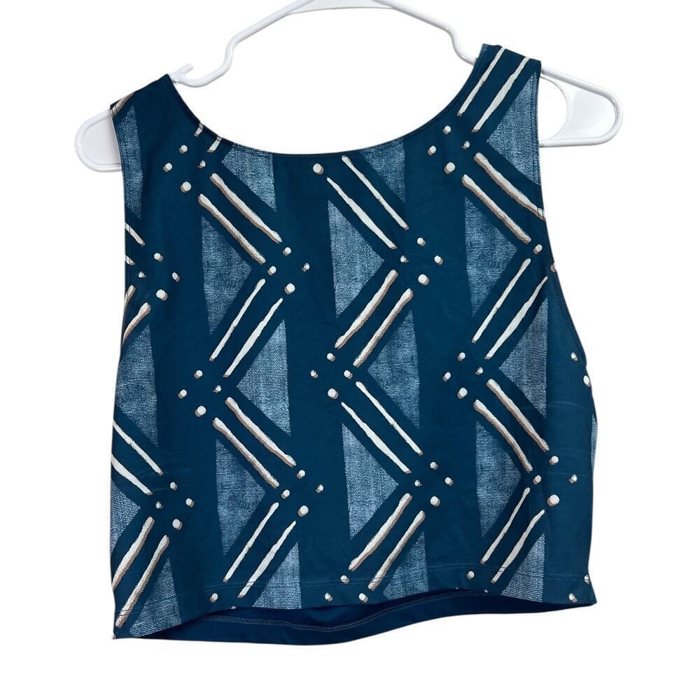 Nike Pro Dri-Fit Crop Tank Top Tight Fit Criss Cross Back XL